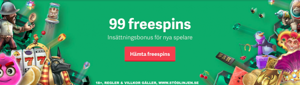 Paf free spins bonus - 99 free spins utan omsättningskrav!