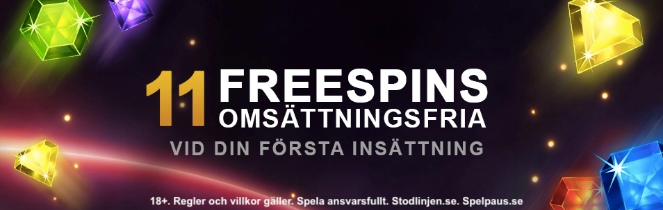 Videoslots free spins - 11 omsättningsfria gratissnurr på Starburst